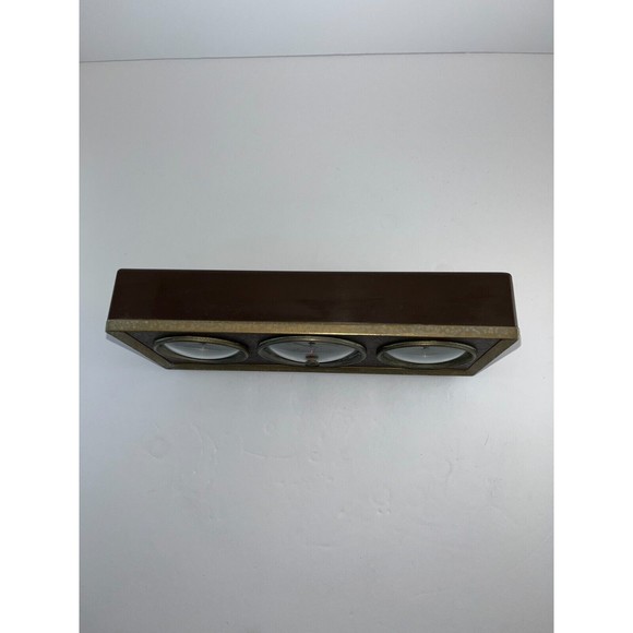 Vintage Airguide Brass Weather Station Mid Century Thermometer Hygrometer WORKS - Picture 5 of 8